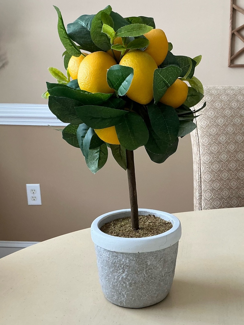 Lovely Artificial Mini Lemon Tree Topiary 🍋